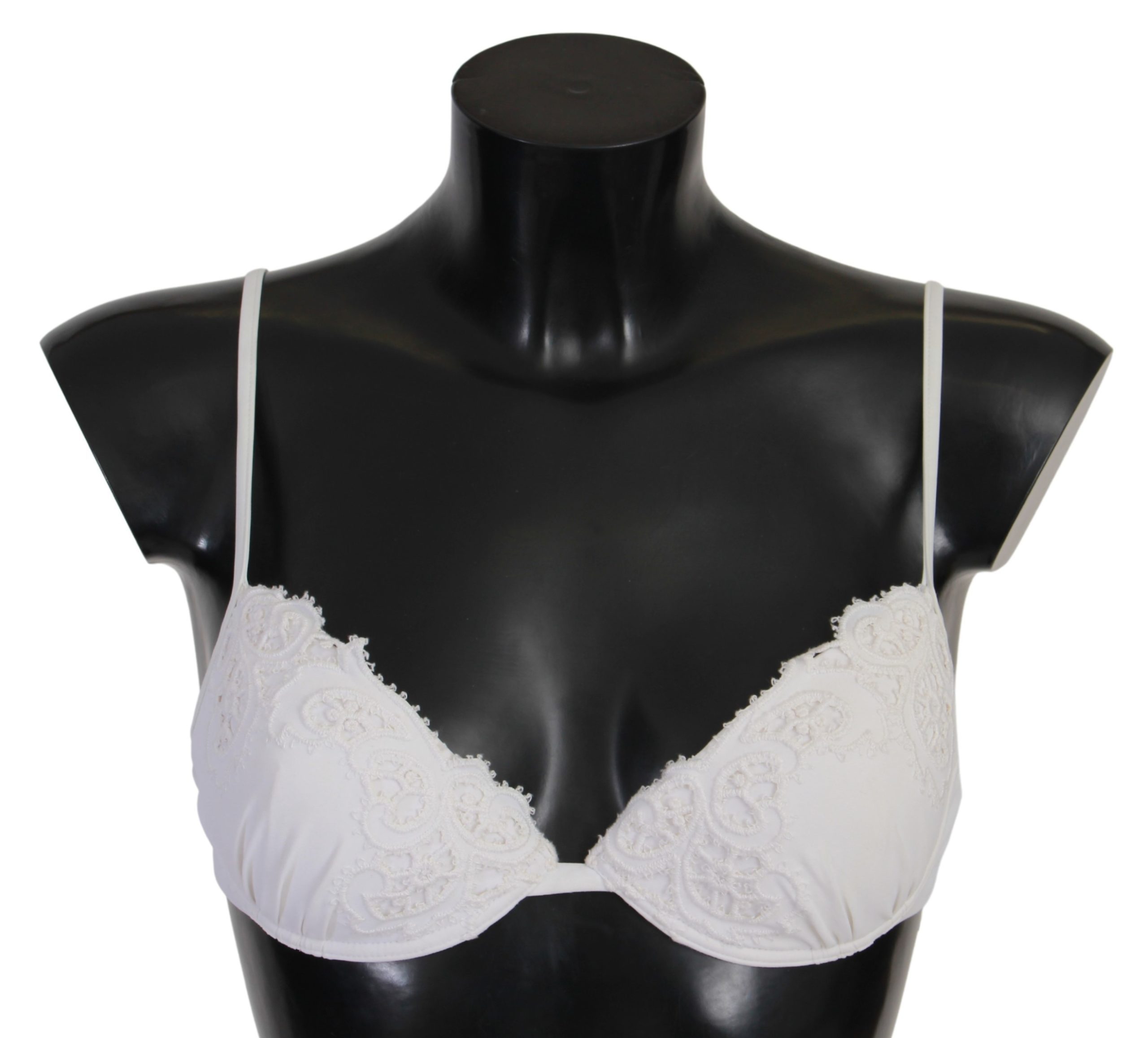 Ermanno Scervino Women's Nylon Lace Push Up Bra White BIK747 - IT2 | S