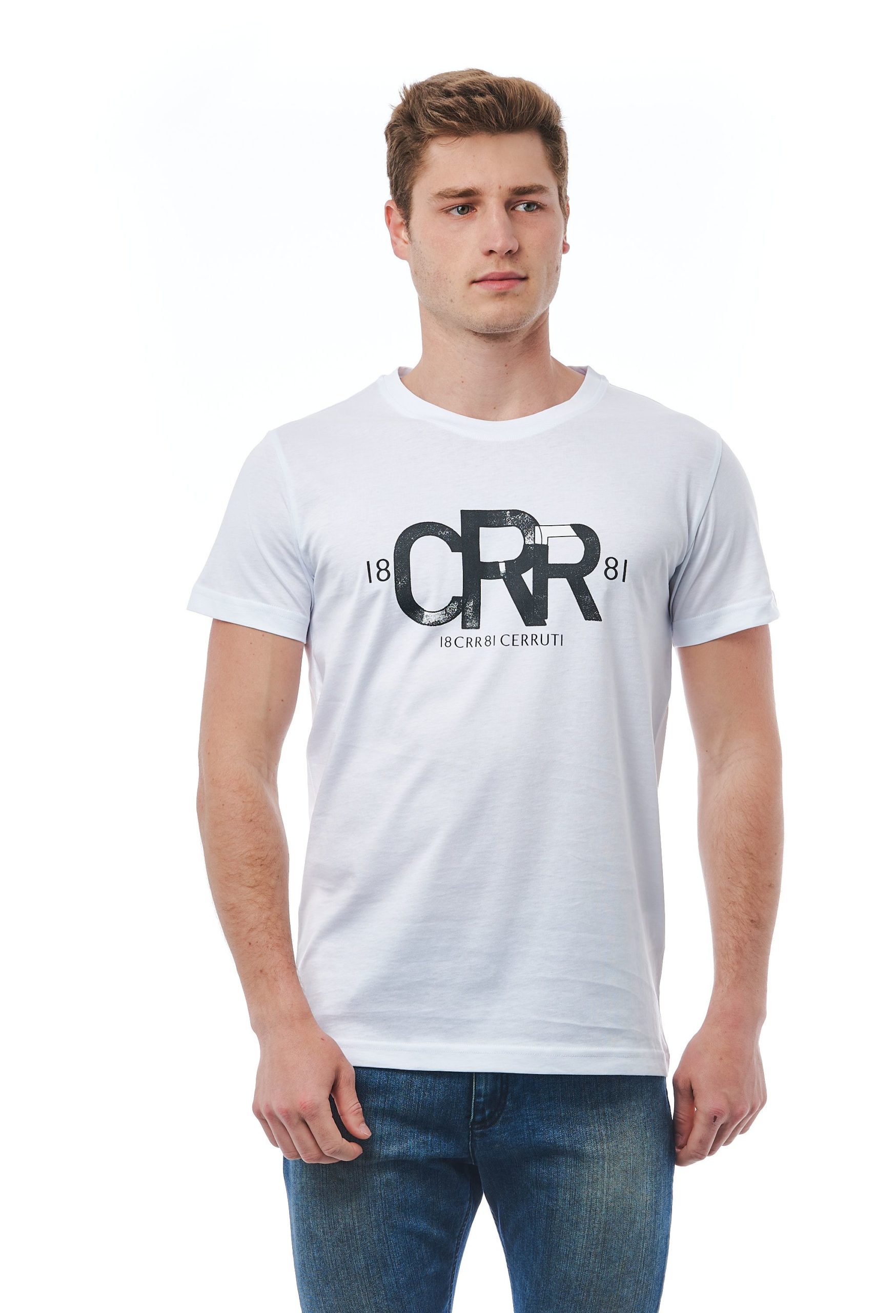 Cerruti 1881 Men's Bianco T-Shirt White CE1409879 - L