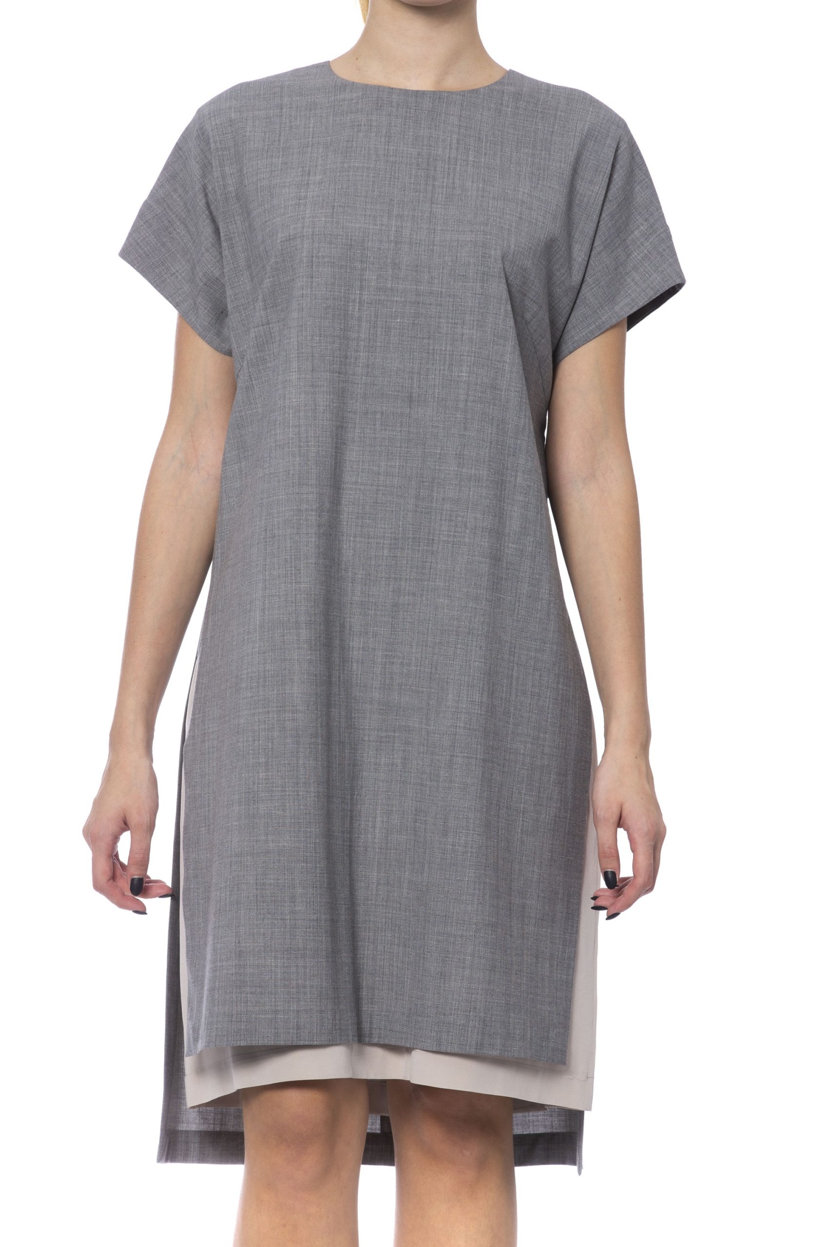 Peserico Women's Dress Grey PE992340 - IT42 | S