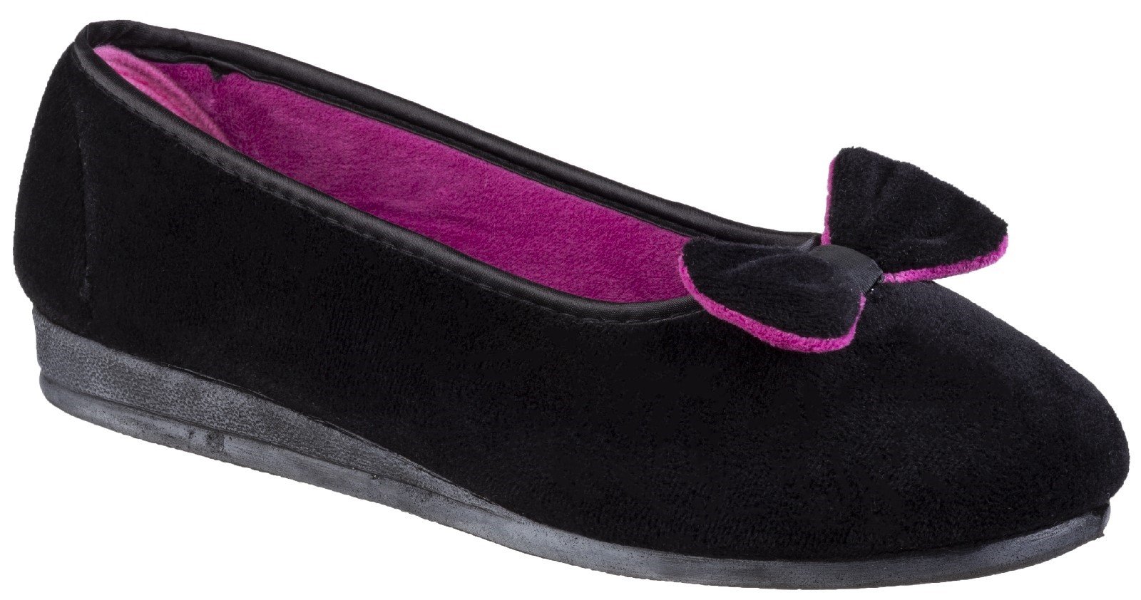 Fleet & Foster Women's Baltimore Slip On Slipper Various Colours 27197 - Black 5