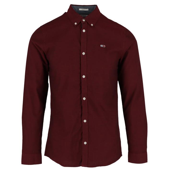 Tommy Hilfiger Jeans Men's Shirt Bordeaux 306555 - bordeaux XS