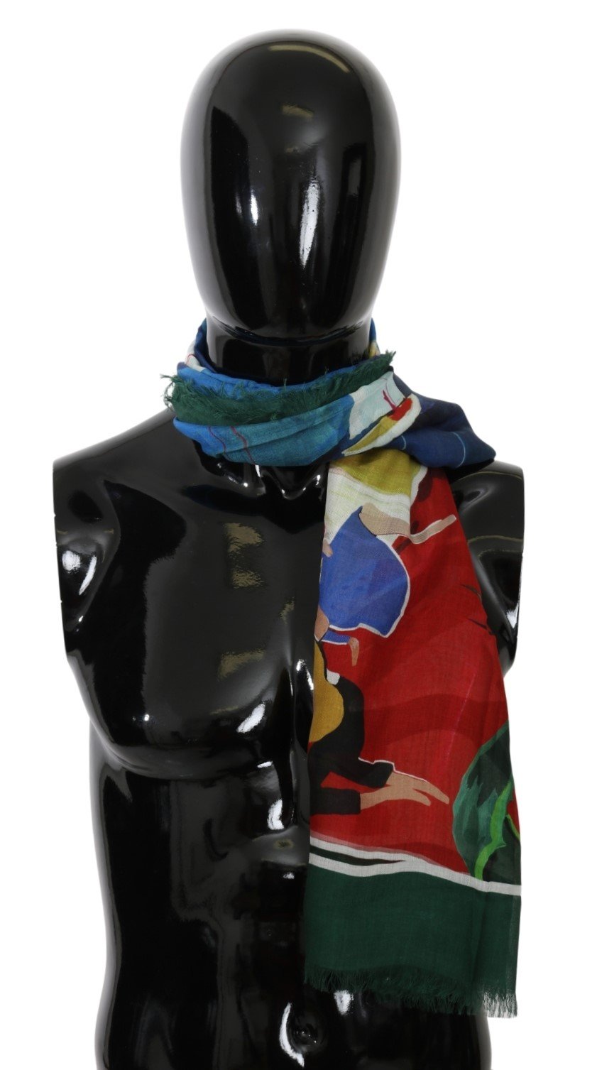 Dolce & Gabbana Men's Modal Sorrento Wrap Scarf Multicolor MS5562