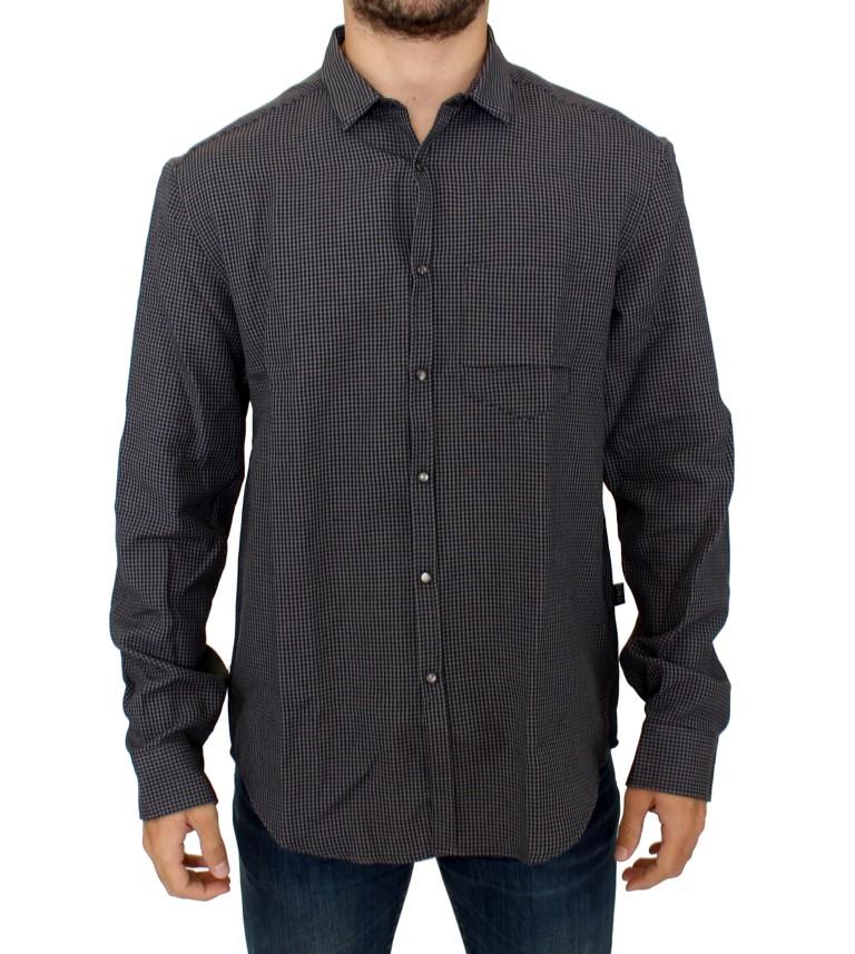 Costume National Men's Linen Casual Shirt Gray SIG10355 - IT52 | XL