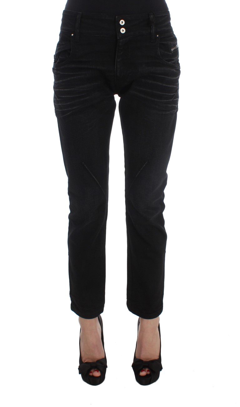 Costume National Women's Cotton Slouchy Slims Fit Jeans Black SIG32582 - W26