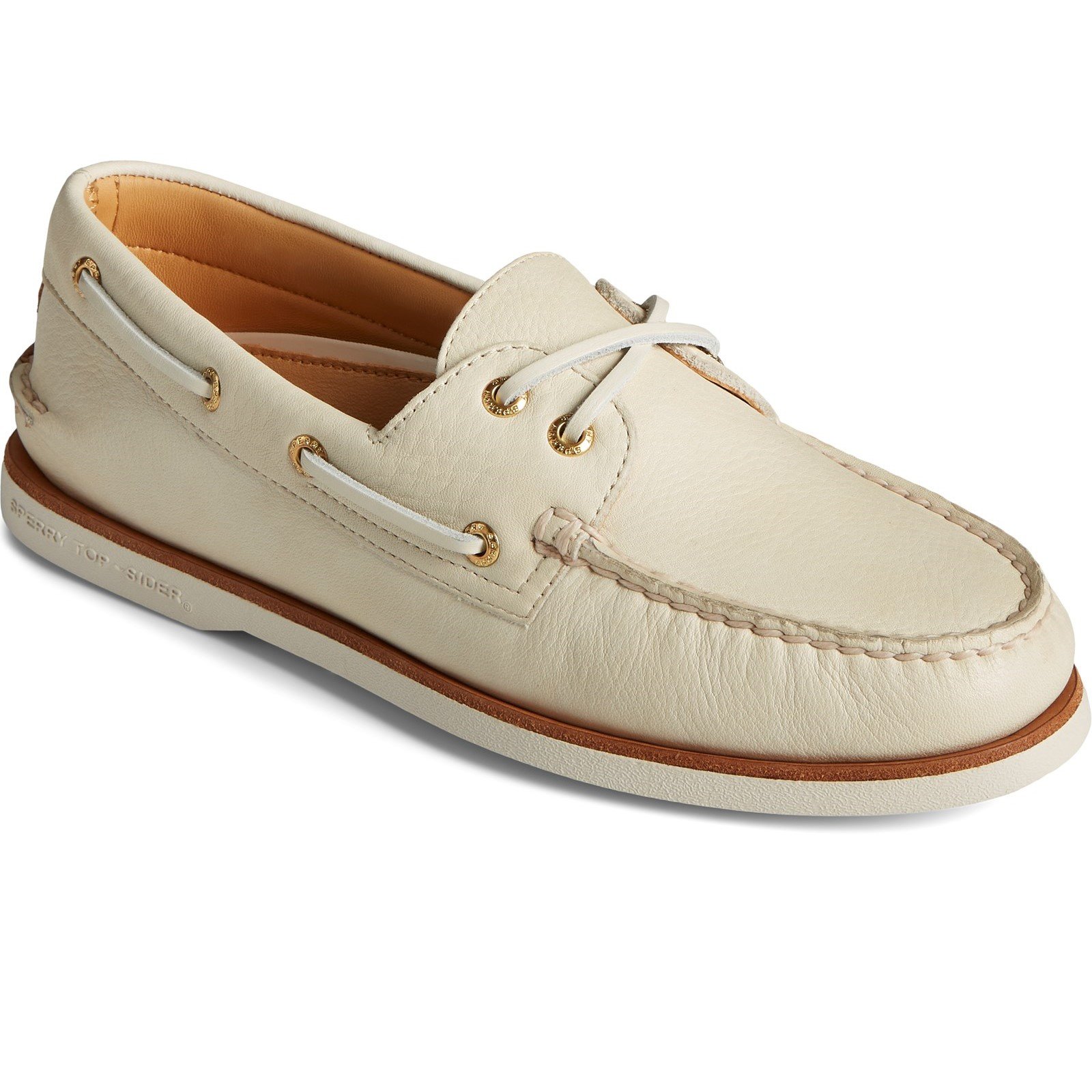 Sperry Men's A/O 2-Eye Boat Shoe Various Colours 32926 - Cream 12