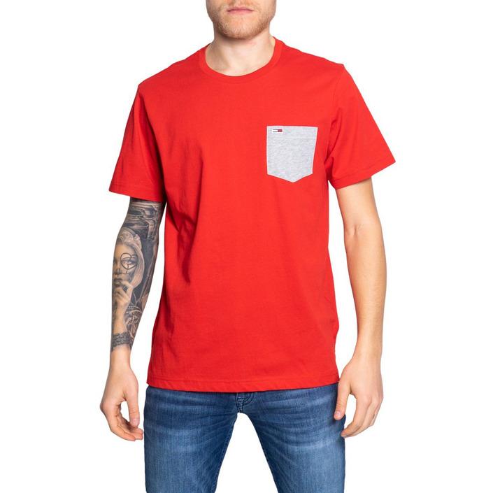 Tommy Hilfiger Jeans Men's T-Shirt Red 189076 - red XS