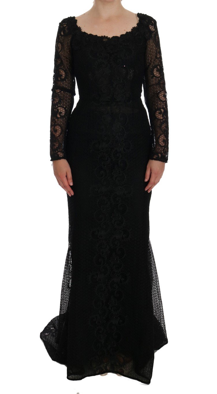 Dolce & Gabbana Women's Floral Sheath Dress Black DR1110 - IT38|XS