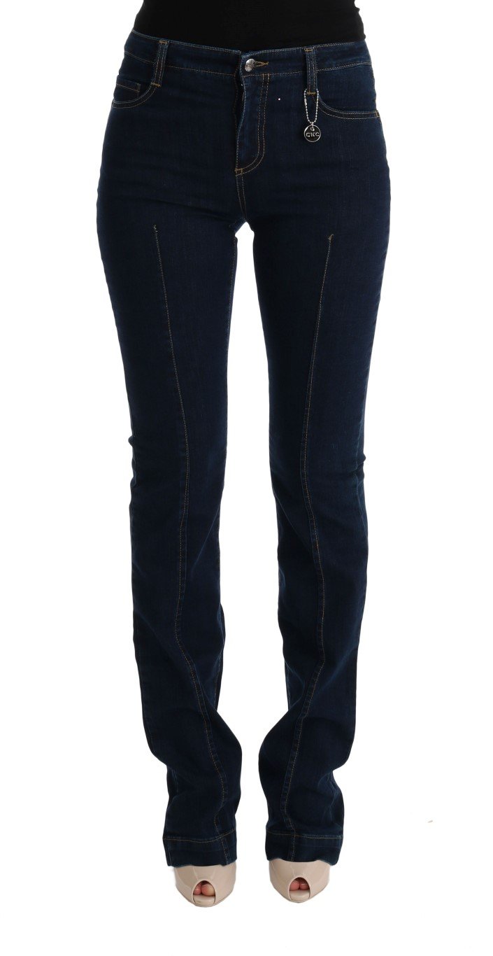 Costume National Women's Cotton Bootcut Flared Jeans Blue SIG30109 - W25