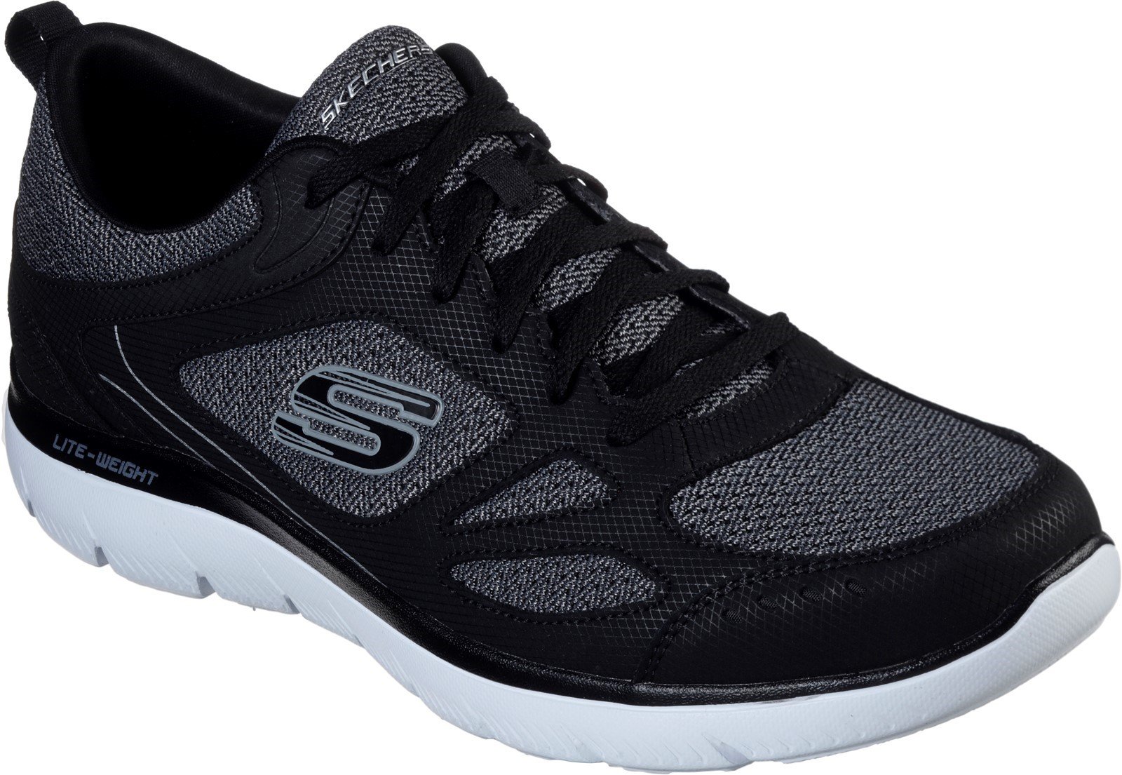 Skechers Men's Summits South Rim Sports Trainer Various Colours 30705 - Black/White 6