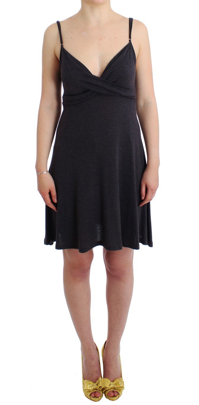 Costume National Women's Knitted A-line Dress Gray SIG11552 - IT40|S