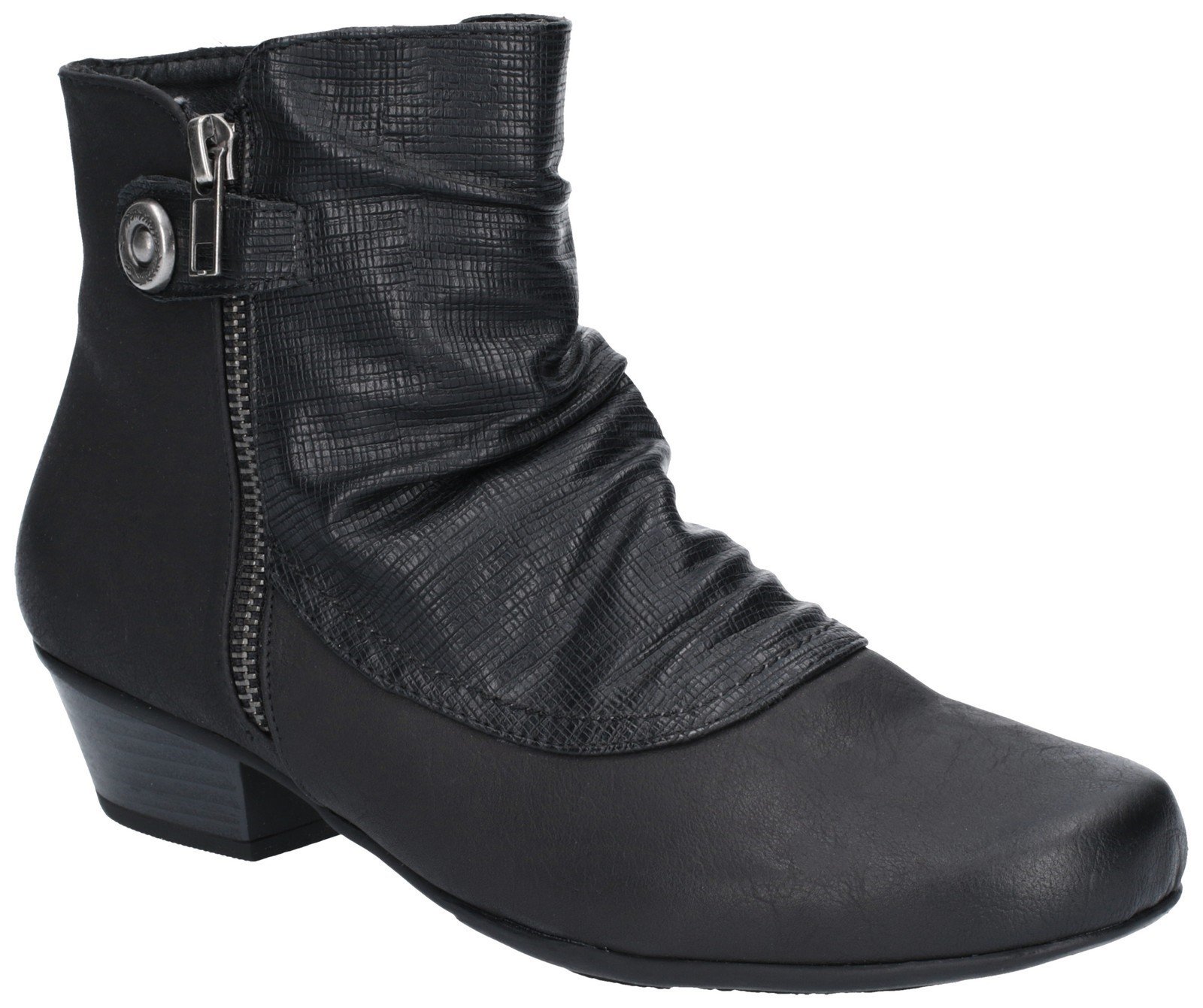 Fleet & Foster Women's Jordie Zip Boot Black 27149-45613 - Black 3