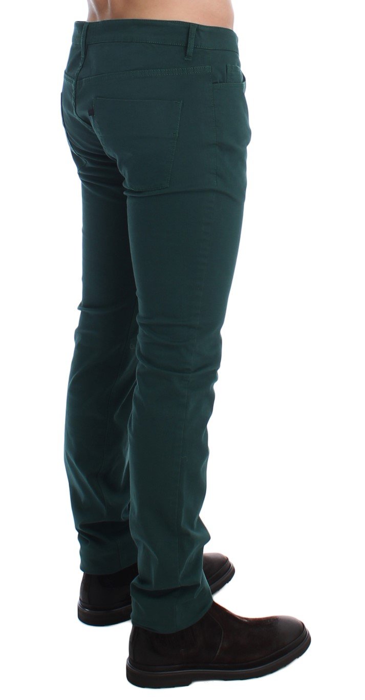 Costume National Men's Slim Fit Cotton Stretch Trouser Green SIG17919 - W34