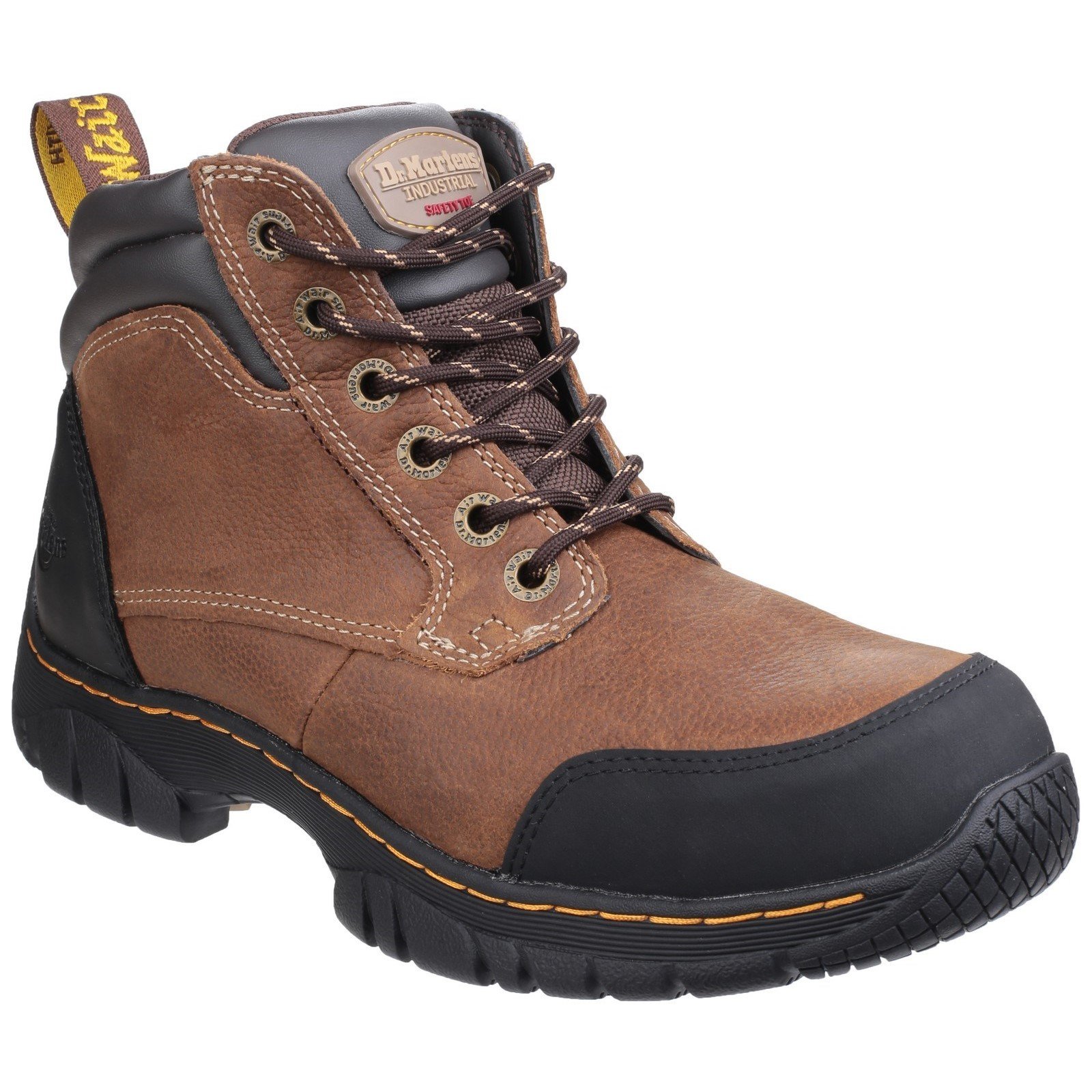 Dr Martens Unisex Riverton SB Lace up Hiker Safety Boot 24534 - Brown 13