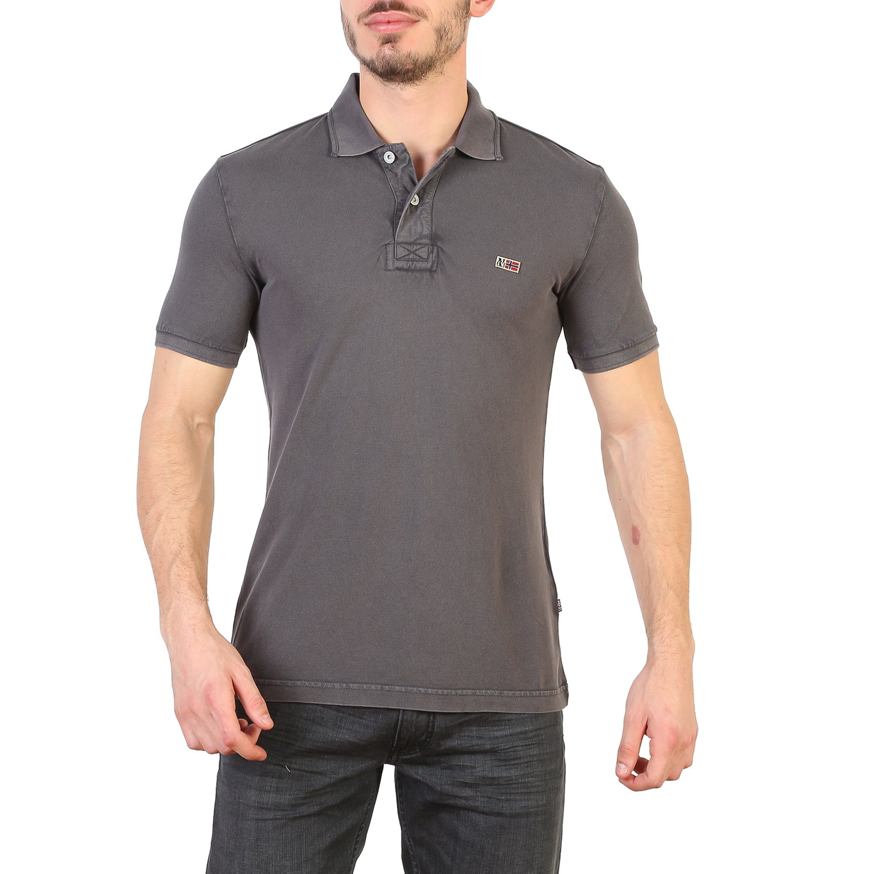 Napapijri Men's Polo Shirt Various Colours N0YHDX - grey S