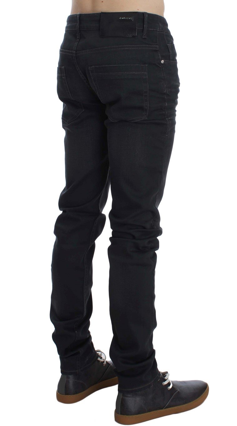 ACHT Men's Cotton Stretch Slim Fit Jeans Gray SIG30454 - W34