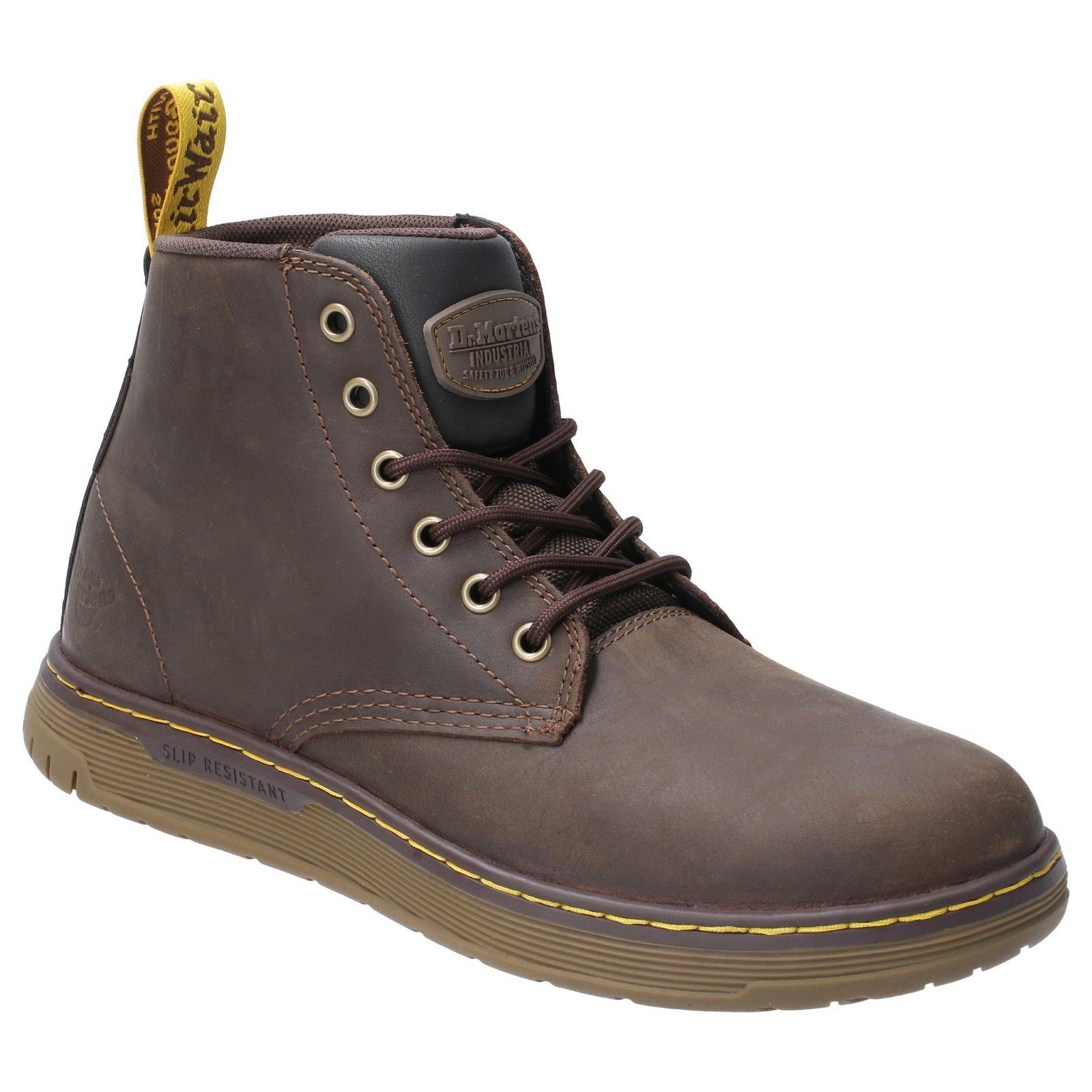 Dr Martens Unisex Ledger Lace Up Safety Boot Brown 29501 - Brown 6