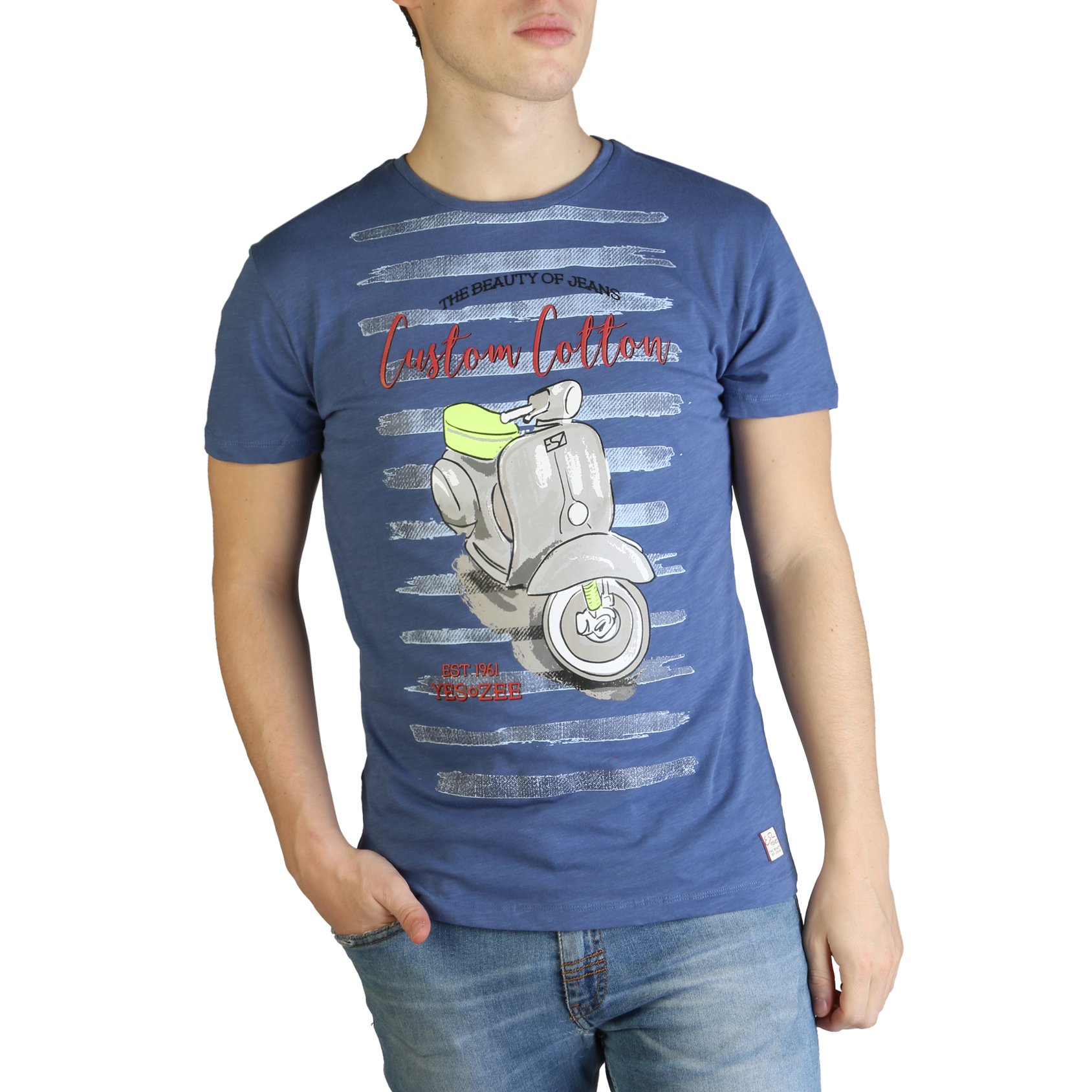 Yes Zee Men's T-Shirt Various Colours T700_TL10 - blue S