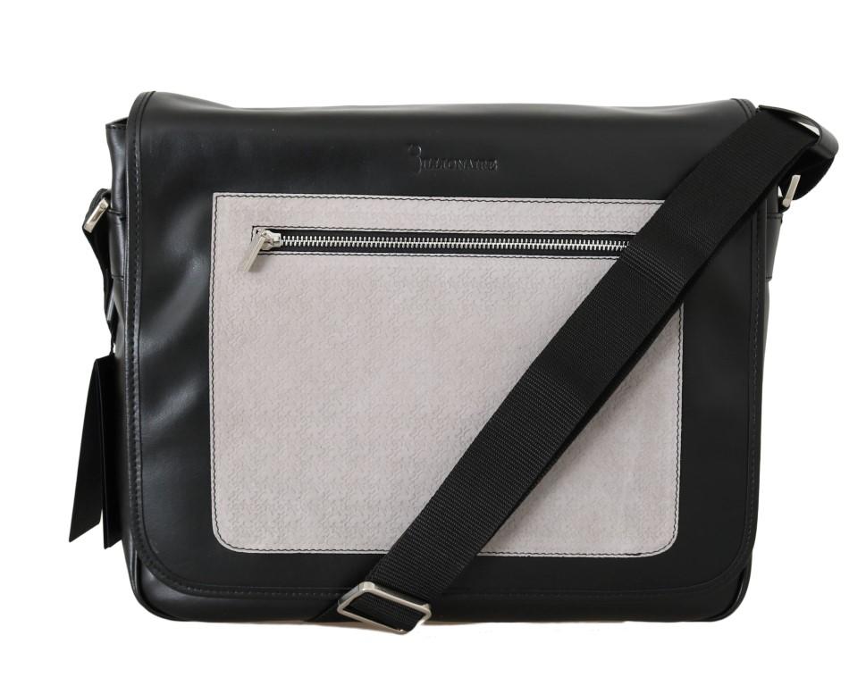 Billionaire Italian Couture Men's Leather Messenger Shoulder Bag Multicolour VAS1422
