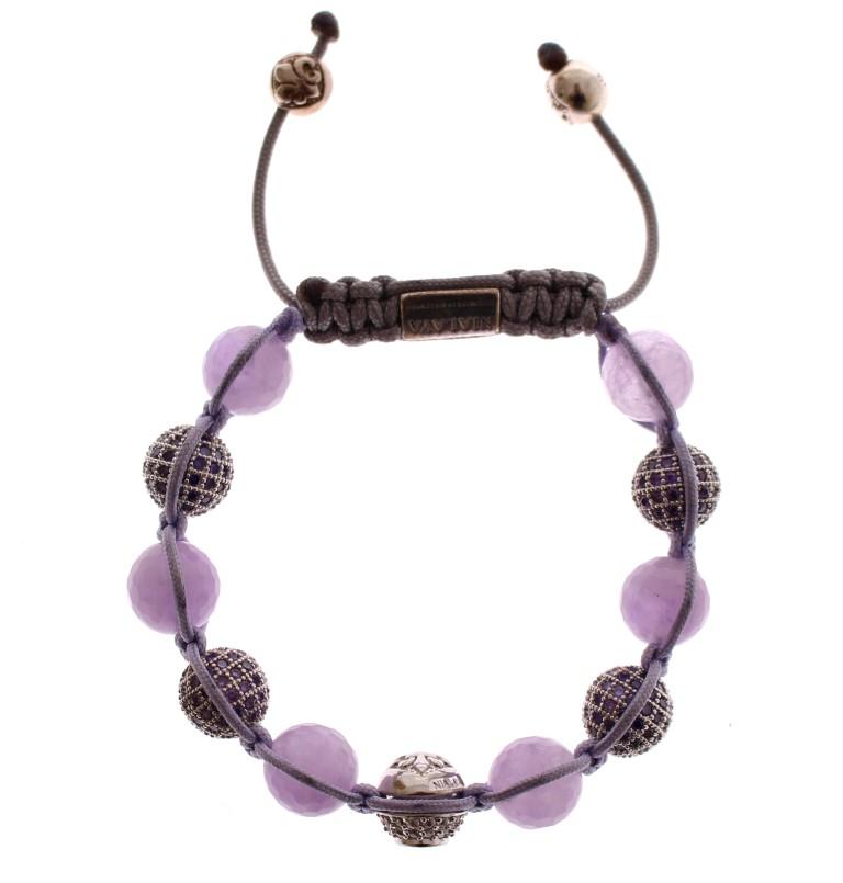 Nialaya Women's Amethyst 925 Sterling Silver Bracelet Purple NIA10031 - S