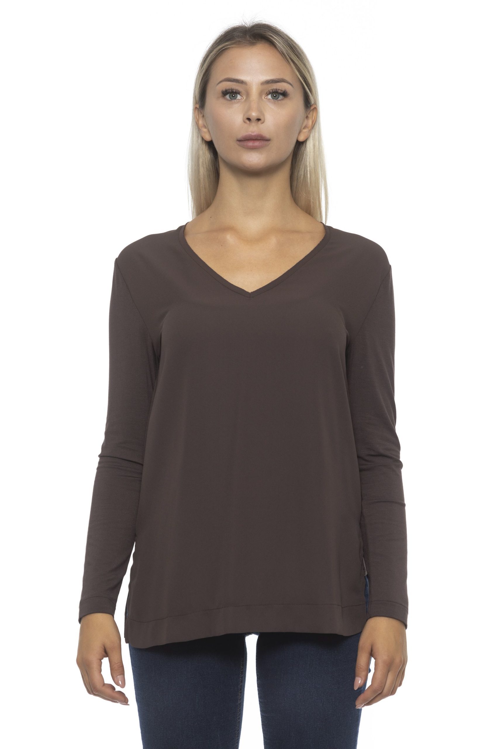 Alpha Studio Women's Moka Sweater Brown AL1192298 - IT40 | XS