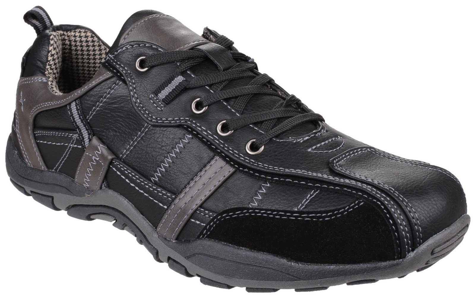 Fleet & Foster Men's Portsmouth Casual Trainer Black 23628-38775 - Black 7