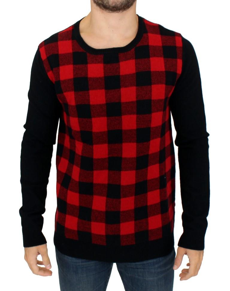 Costume National Men's Checkered Sweater Red SIG10523 - IT52 | XL