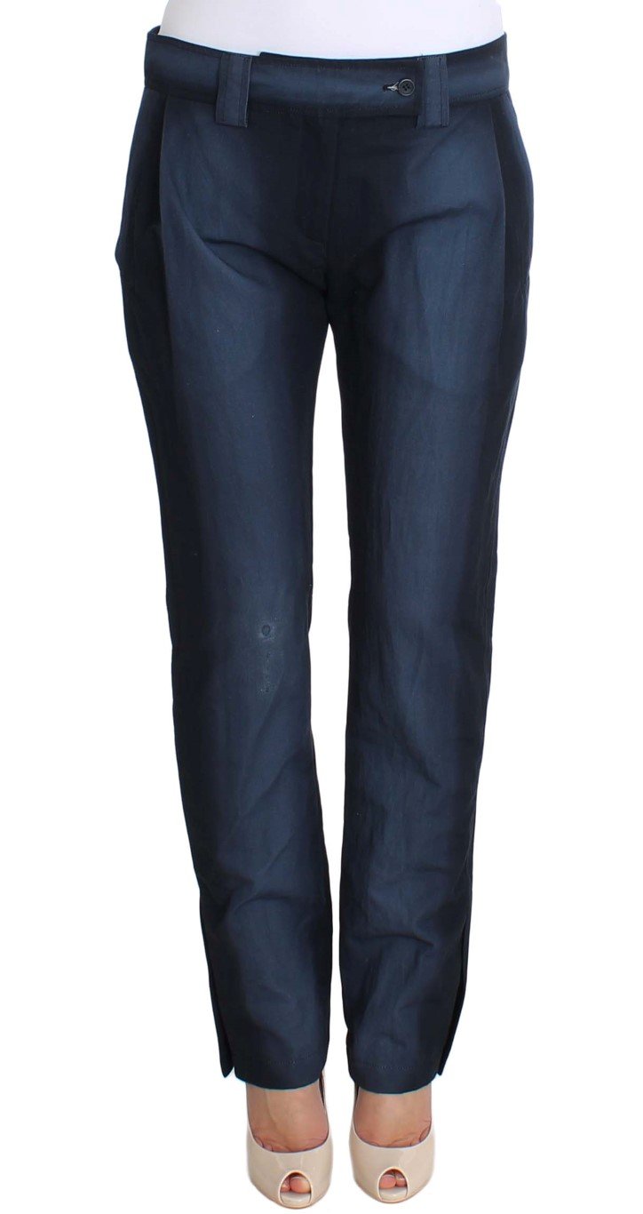 Ermanno Scervino Women's Formal Trousers Blue SIG30379 - IT40|S