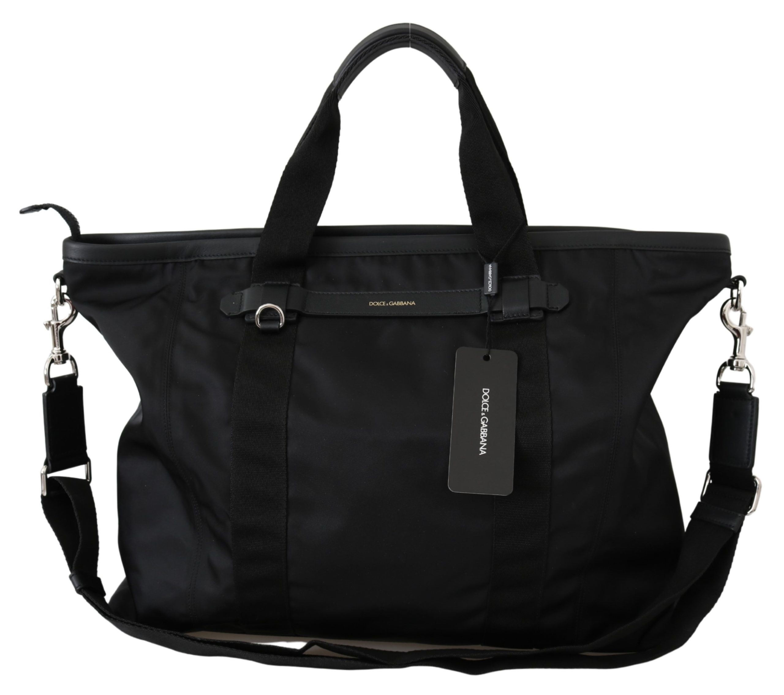 Dolce & Gabbana Men's Leather Travel Bag Black VAS9802