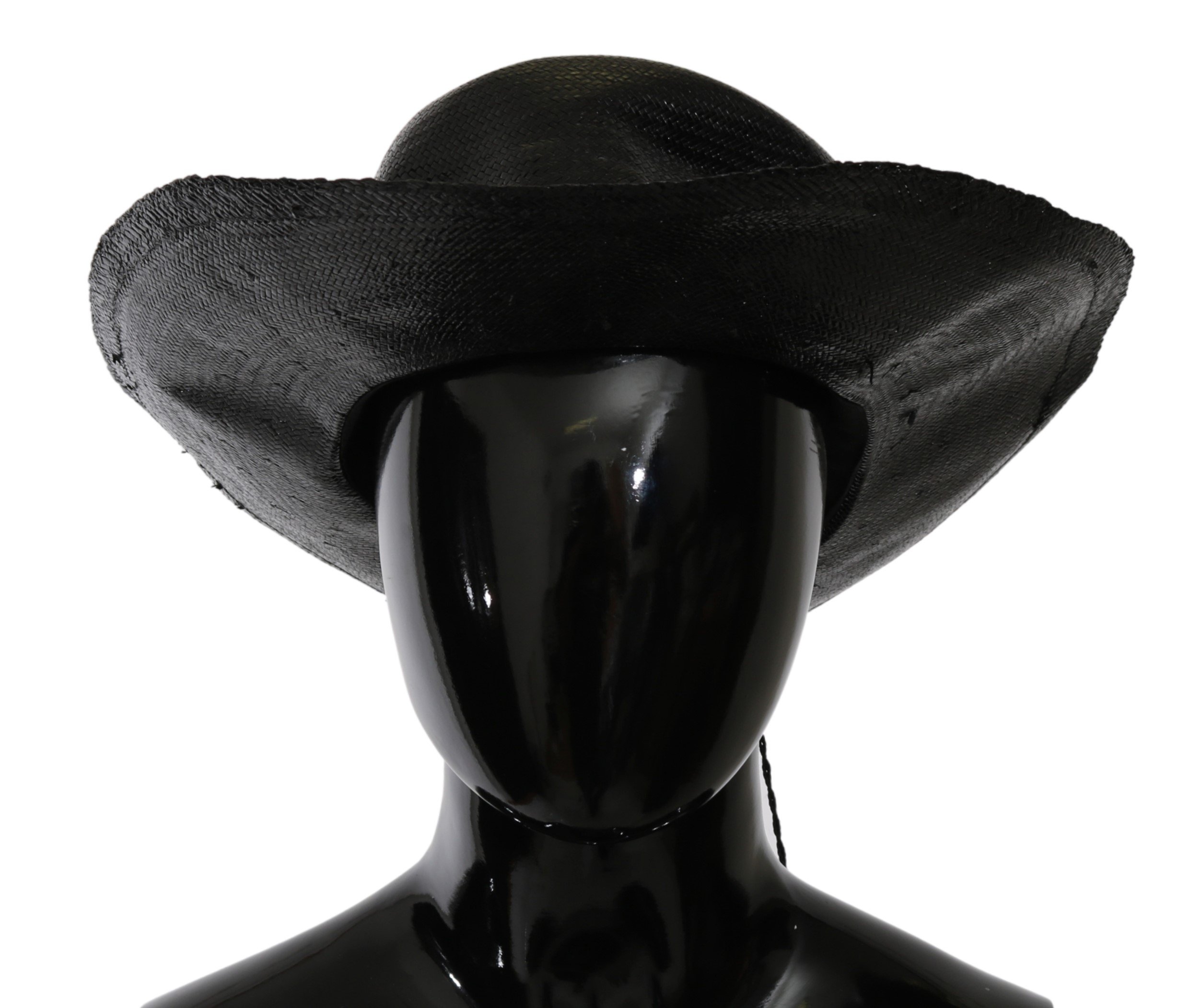 Costume National Women's Wide Brim Solid Hat Black HAT20018 - 58 cm|M