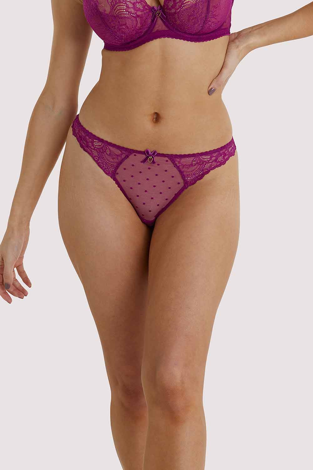 Dita Von Teese Fiamma Magenta G-string UK 10 / US 6