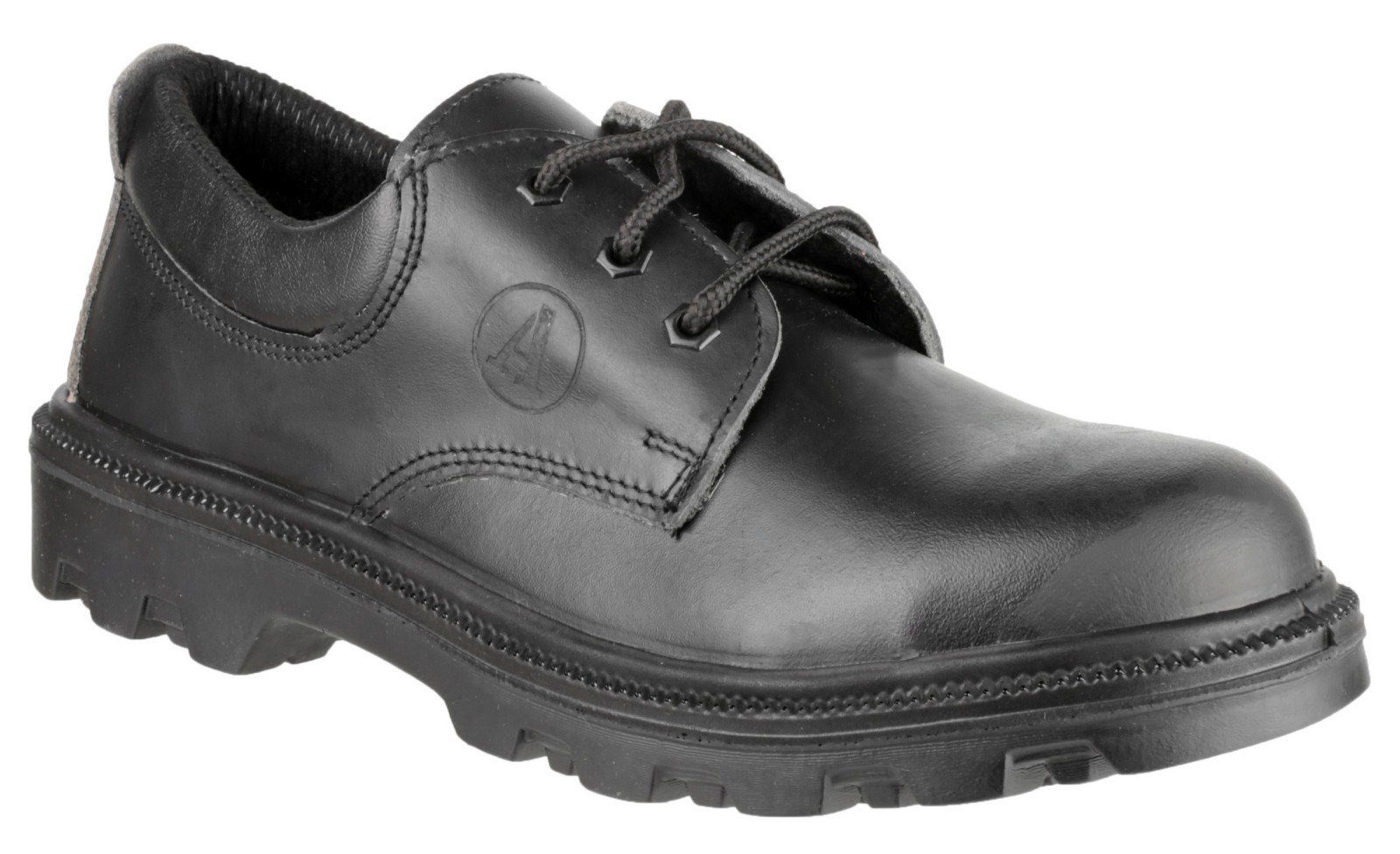 Amblers Unisex Safety Lace up Shoe Black 08155 - Black 6