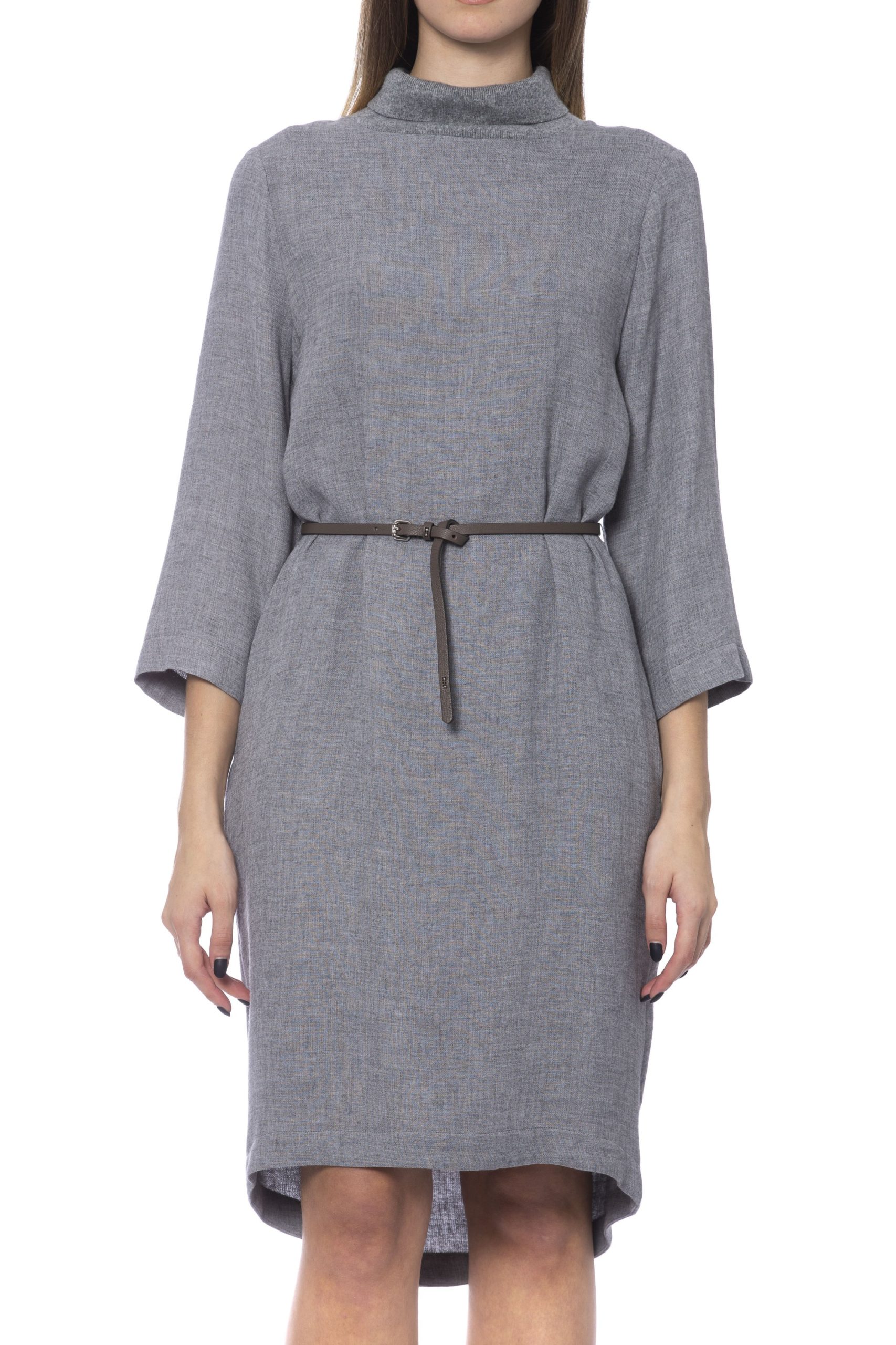 Peserico Women's Dress Grey PE993800 - IT42 | S