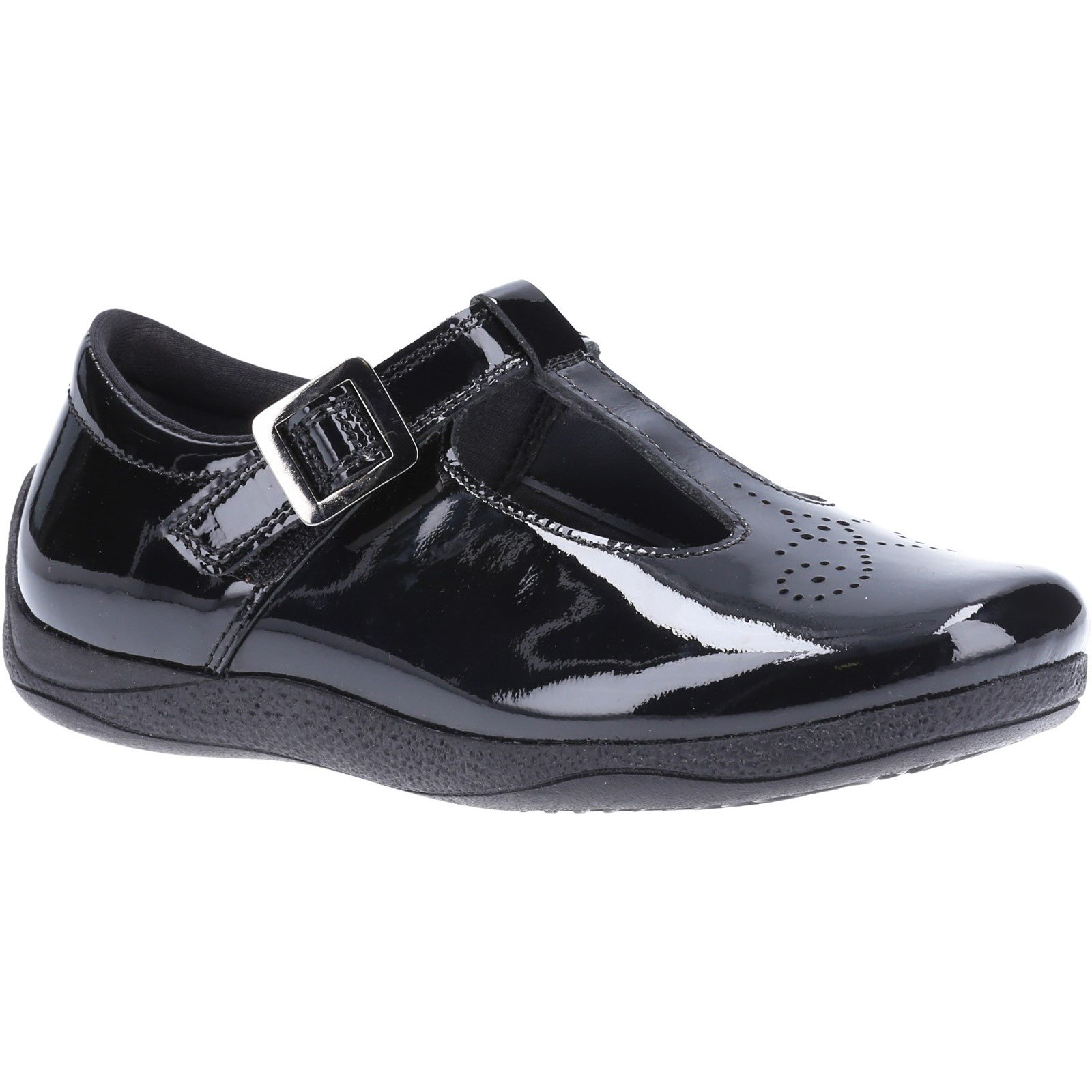Hush Puppies Kid's Eliza Senior School Shoe Patent Black 32592 - Patent Black 3