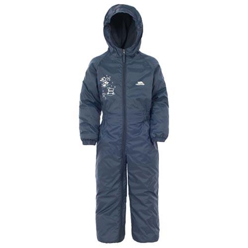 Trespass Kid's Padded Waterproof All-In-One Suit Various Colours Dripdrop - Navy 18 to 24 Months