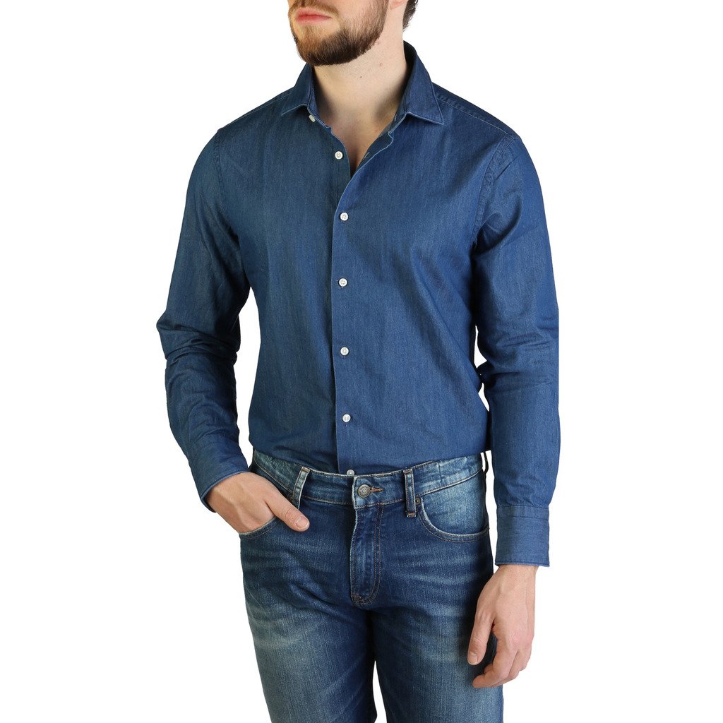 Tommy Hilfiger Men's Shirt Blue TT0TT06009 - blue 37