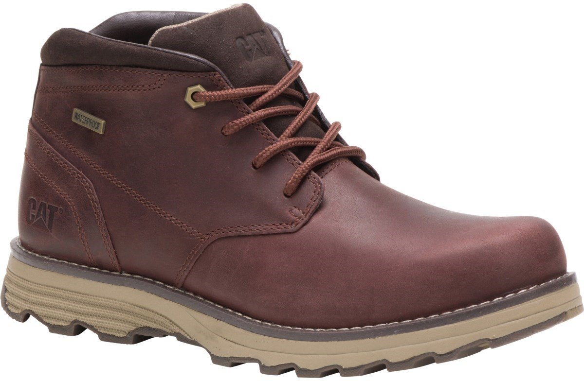 CAT Lifestyle Men's Elude Waterproof Lace Up Boot Various Colours 26178 - Dark Brown 7