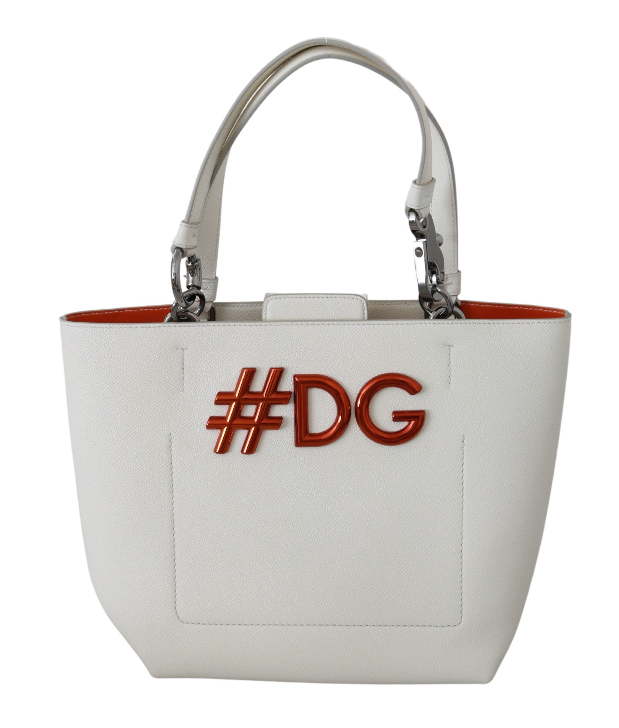 Dolce & Gabbana Women's Hand Leather BEATRICE Tote Bag White VAS9220