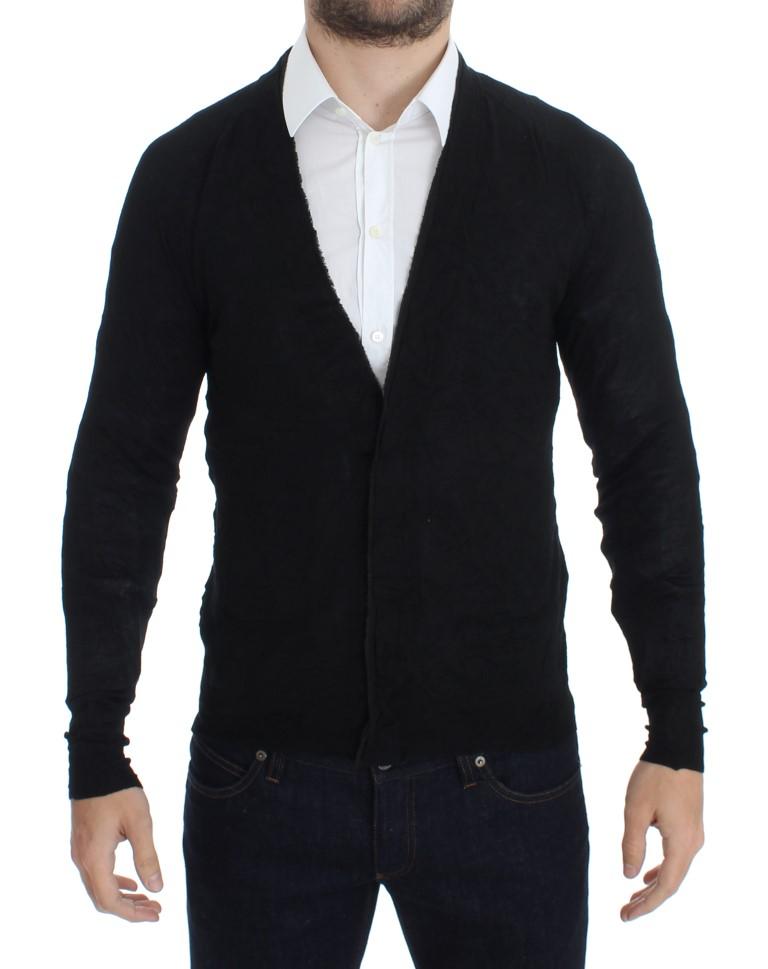 Costume National Men's Fine Wool Button Cardigan Black SIG17806 - S