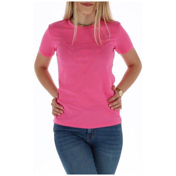 Guess Women's T-Shirt Pink 301096 - pink S