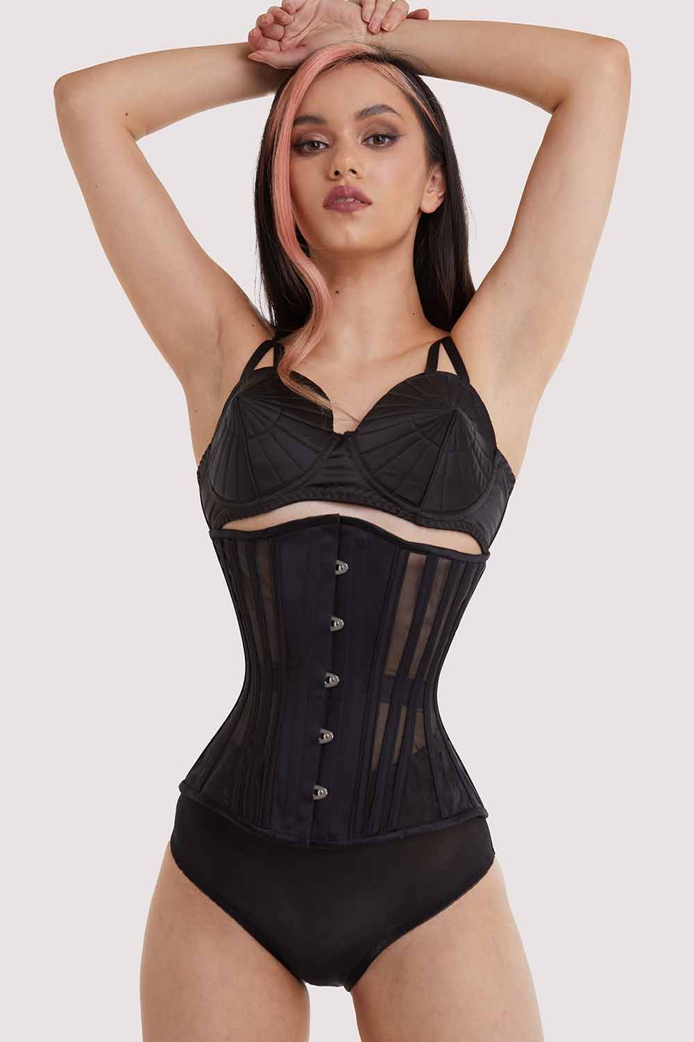 Bettie Page Fine Mesh Underbust Corset Corset 20”