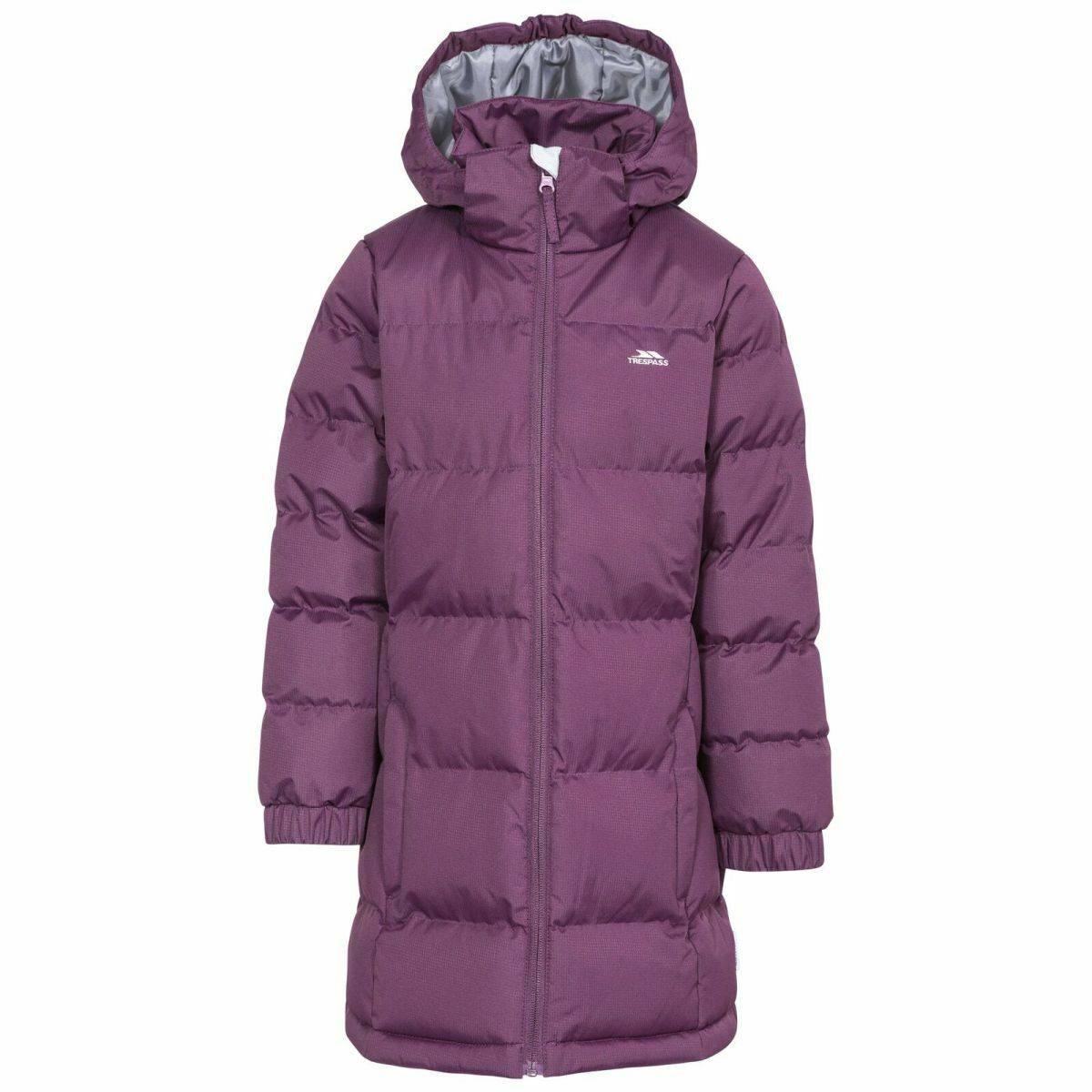 Trespass Kid's Puffa Jacket Various Colours Tiffy - Potent Purple 9 to 10 Years
