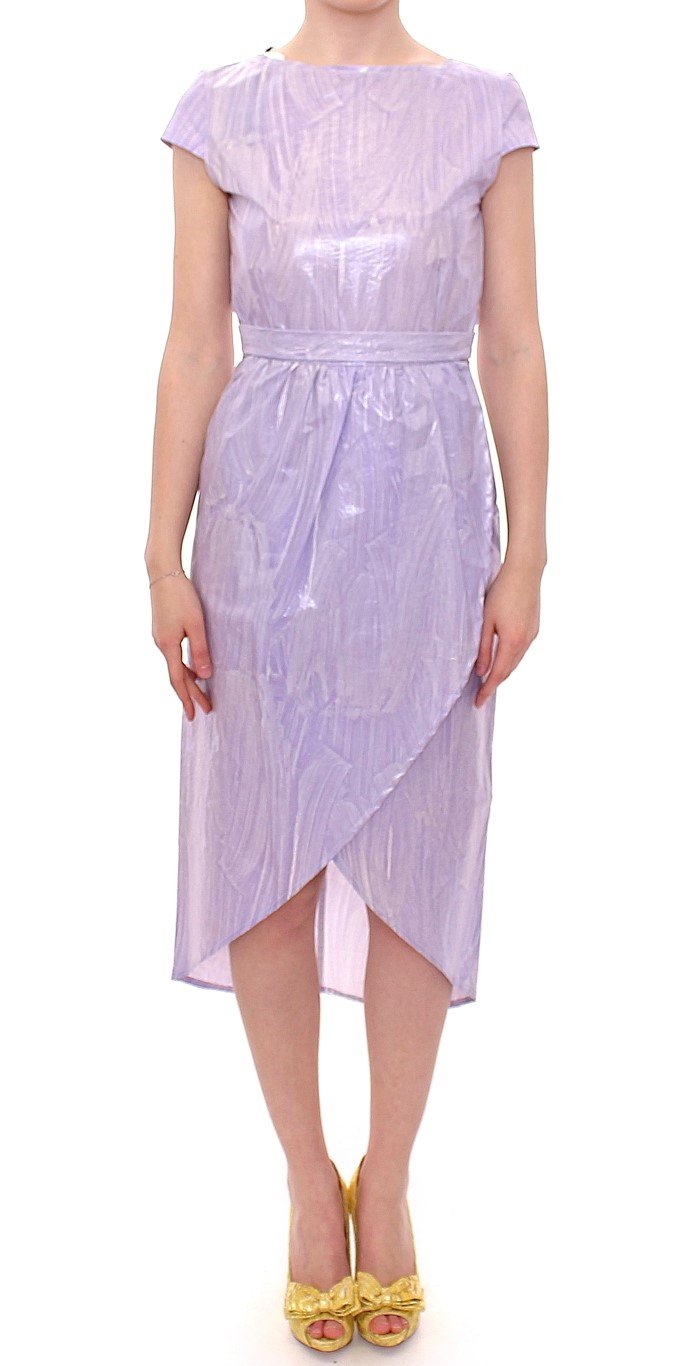 Licia Florio Women's Cap Sleeve Below Dress Purple MOM10099 - IT44|L