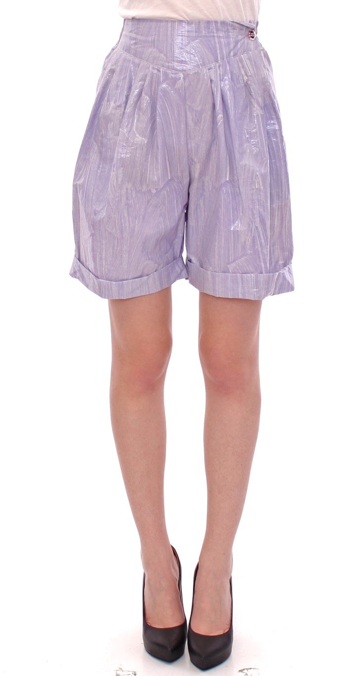 Licia Florio Women's Above-Knee Wrap Shorts Purple GSS10161 - IT44|L