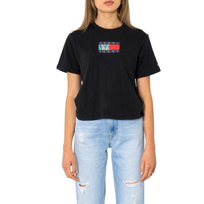 Tommy Hilfiger Jeans Women's T-Shirt Black 299894 - black XXS