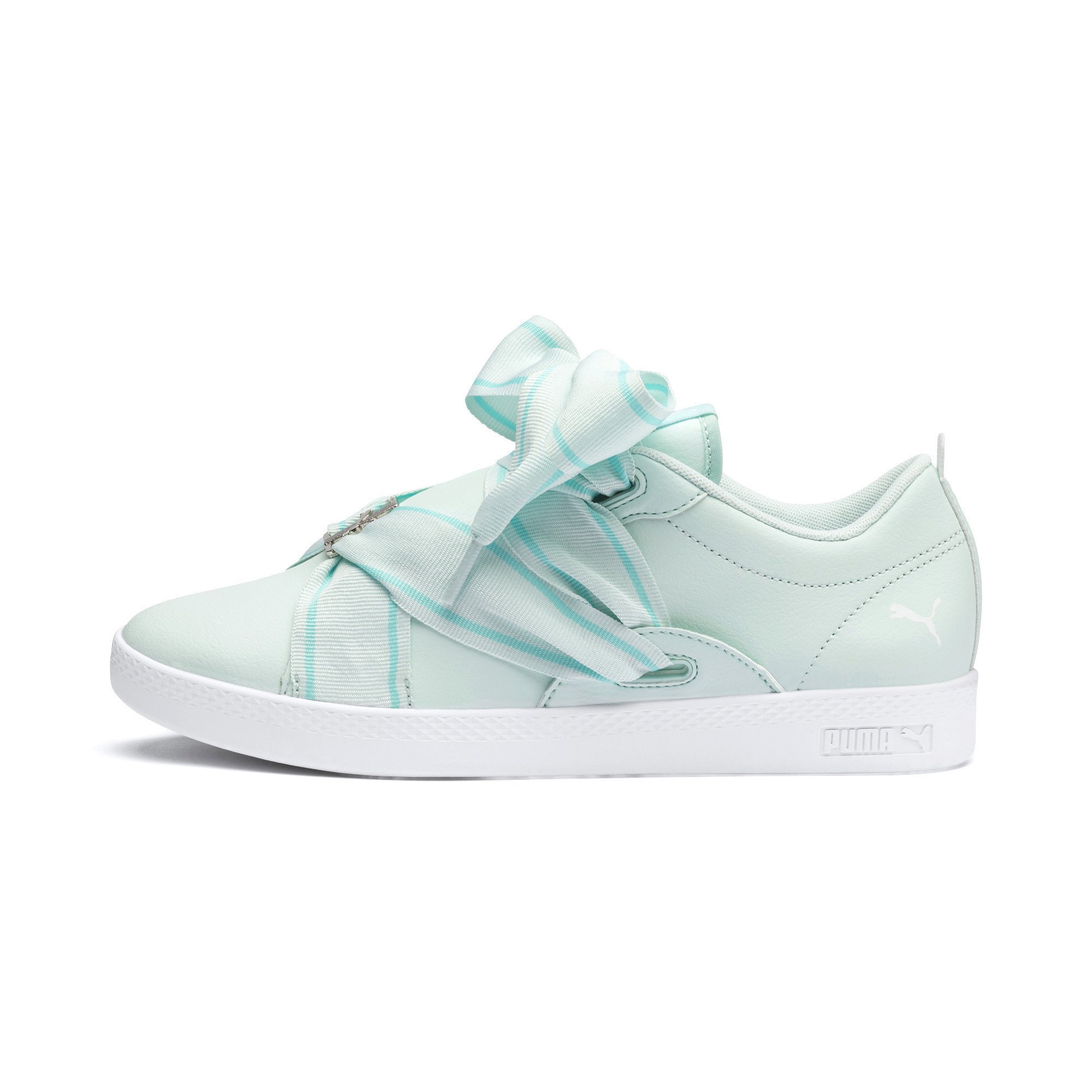 Puma Women’s Smash Buckle Trainers Various Colours 4060978823168 - 6 UK Aqua White
