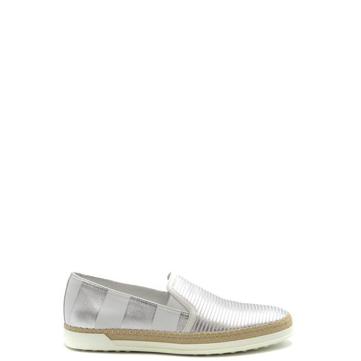 Tod`s Women's Loafer Silver 168247 - silver 36.5