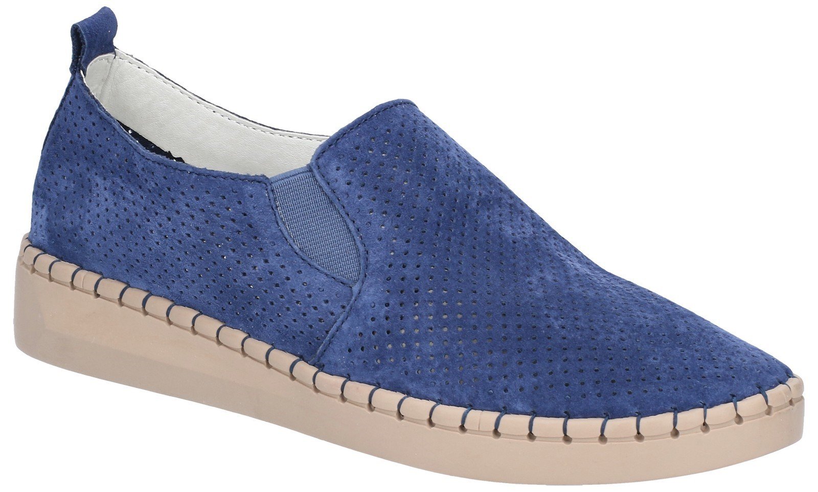 Fleet & Foster Women's Tulip Slip On Shoe Blue 28262-47470 - Navy 3