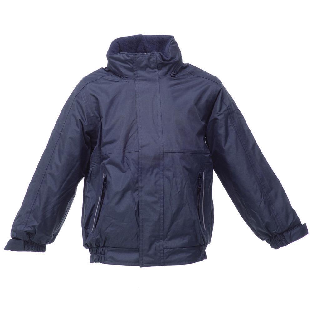 Regatta Kid's Dover Waterproof Fleece-lined Jacket Various Colours Z00 - Navy 3 to 4 Years