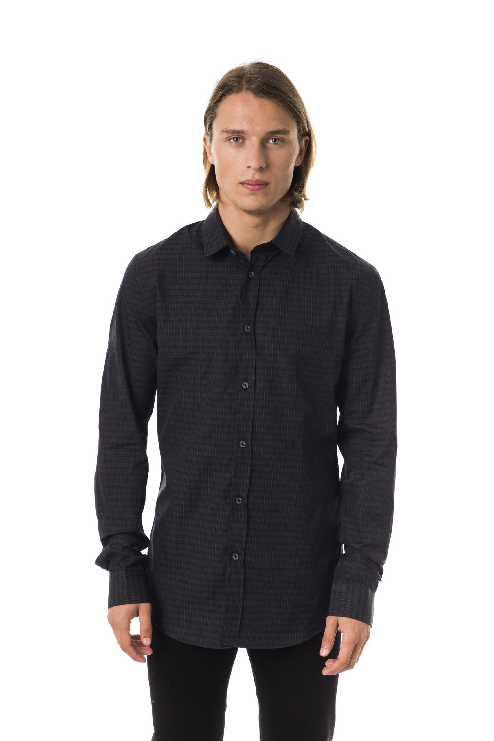 BYBLOS Men's Nero Shirt Black BY1394852 - XS