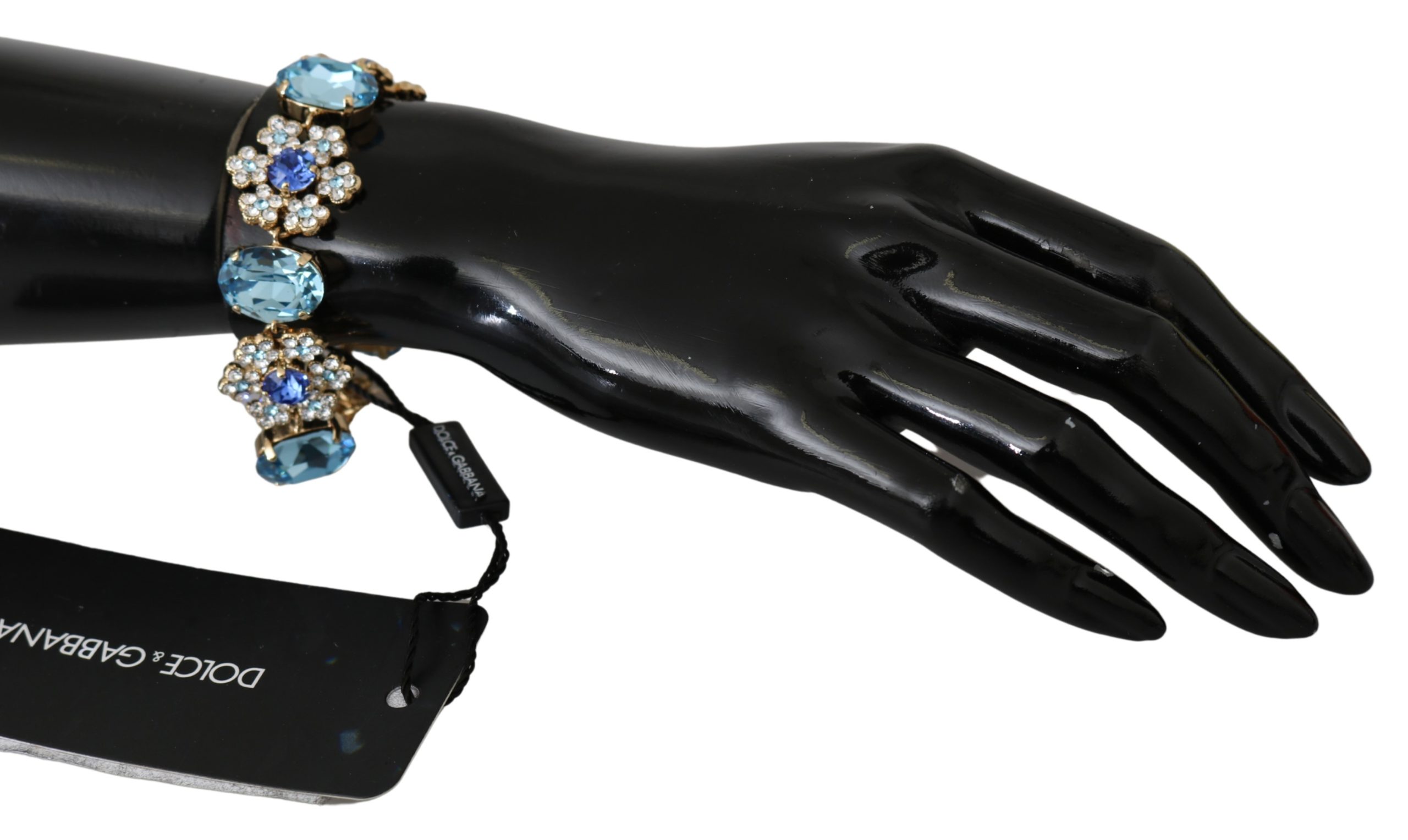 Dolce & Gabbana Women's Crystal Snowflake Charms Bracelet Gold SMY100140